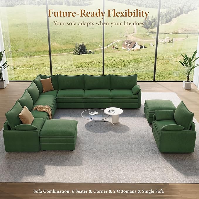 Vesgantti Large Modular Sectional Sofa, Big Comfy Cloud Couch