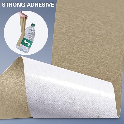 Self Adhesive Leather Repair Patch Kit, 31.4 in x 16 in Large Vinyl Leather