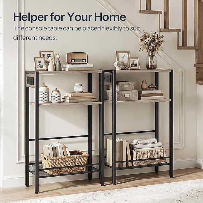 HOOBRO 15.7" Narrow Console Table