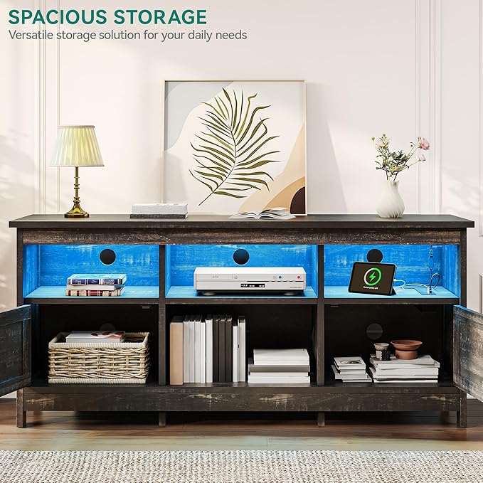 YITAHOME TV Stand for 65 Inch TVs, Entertainment Center