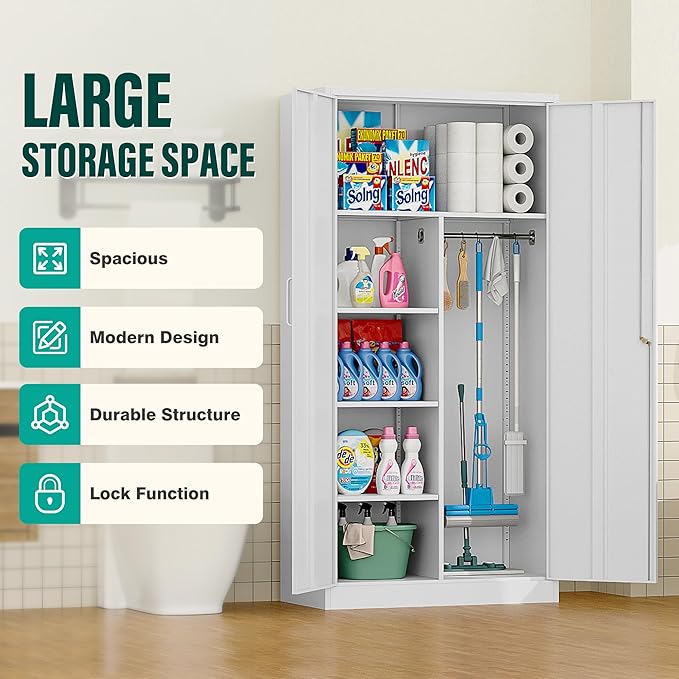 Wide & Deep Metal Storage Cabinet