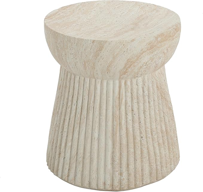 Christopher Knight Home Dila Patio Side Table, Lightweight Concrete End Table