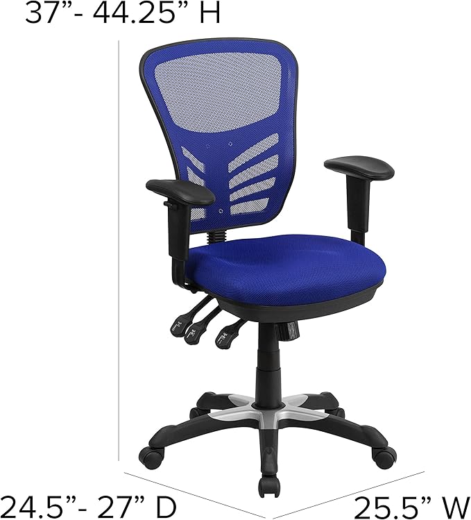 Flash Furniture Nicholas Mid-Back Swivel Office and Gaming Chair, Ergonomic