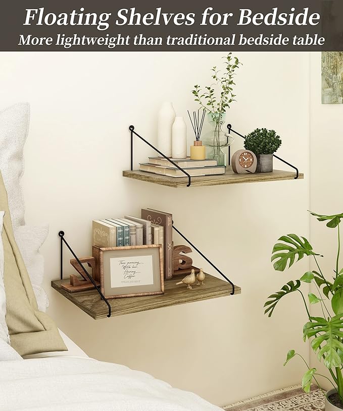 Afuly 12 Inch Deep Floating Shelves