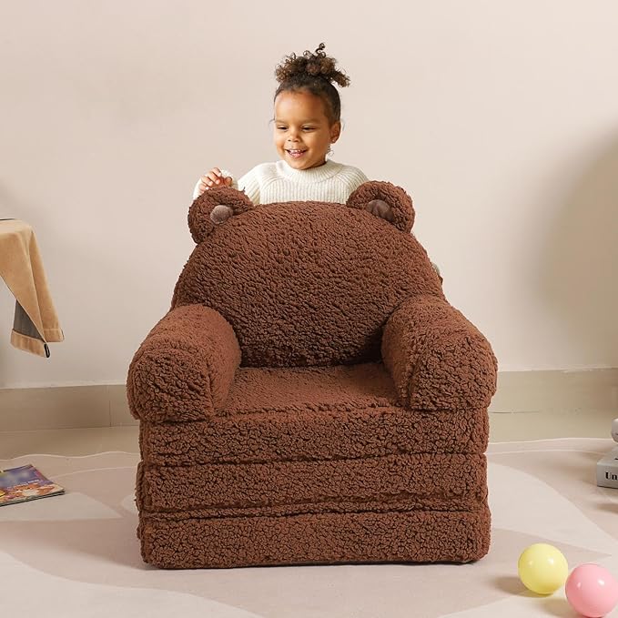 MOMCAYWEX Kids Sofa, Sherpa Couch