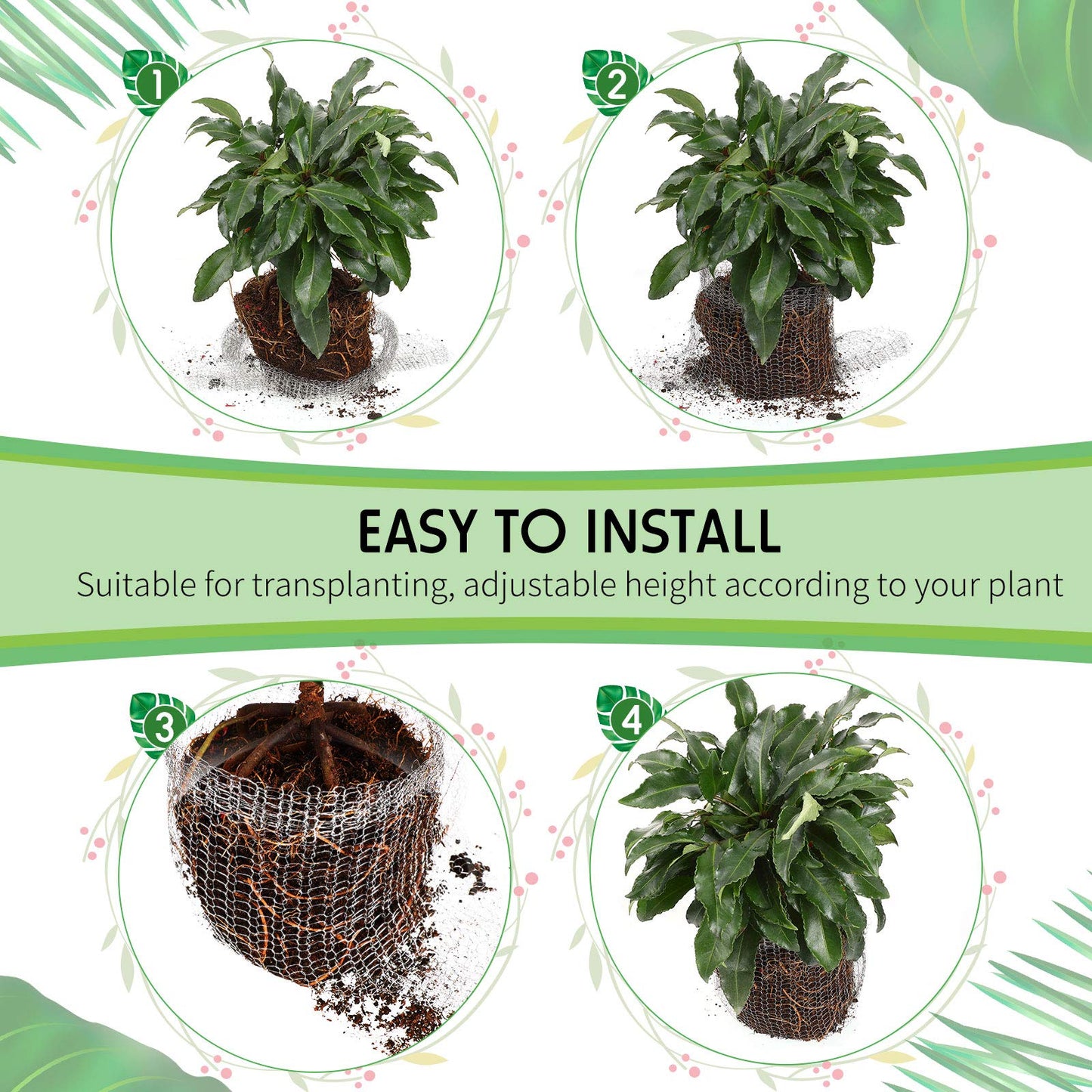 Shappy 10 Pieces Root Guard Gopher Baskets 1 Gallon Stainless Steel Plant Wire Mesh Gopher Cages Anti Vole Animal Plant Baskets