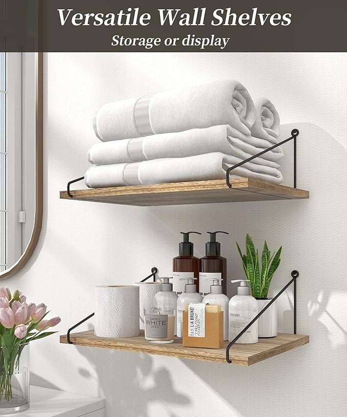 Afuly 12 Inch Deep Floating Shelves