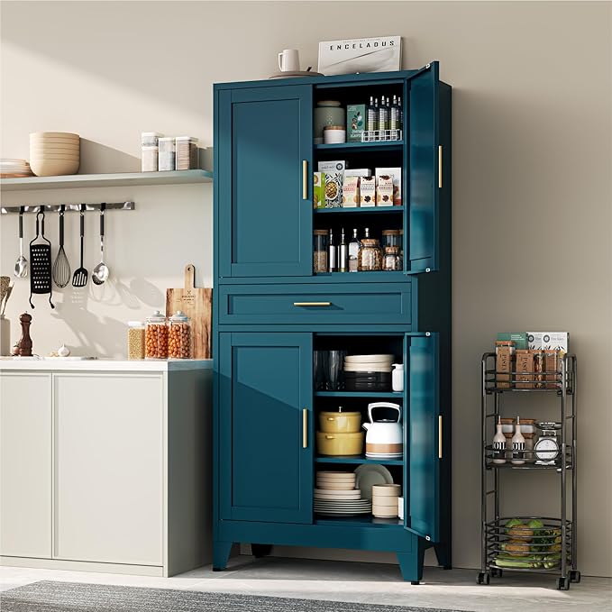 YAUWOH 71''Tall Kitchen Pantry Cabinet