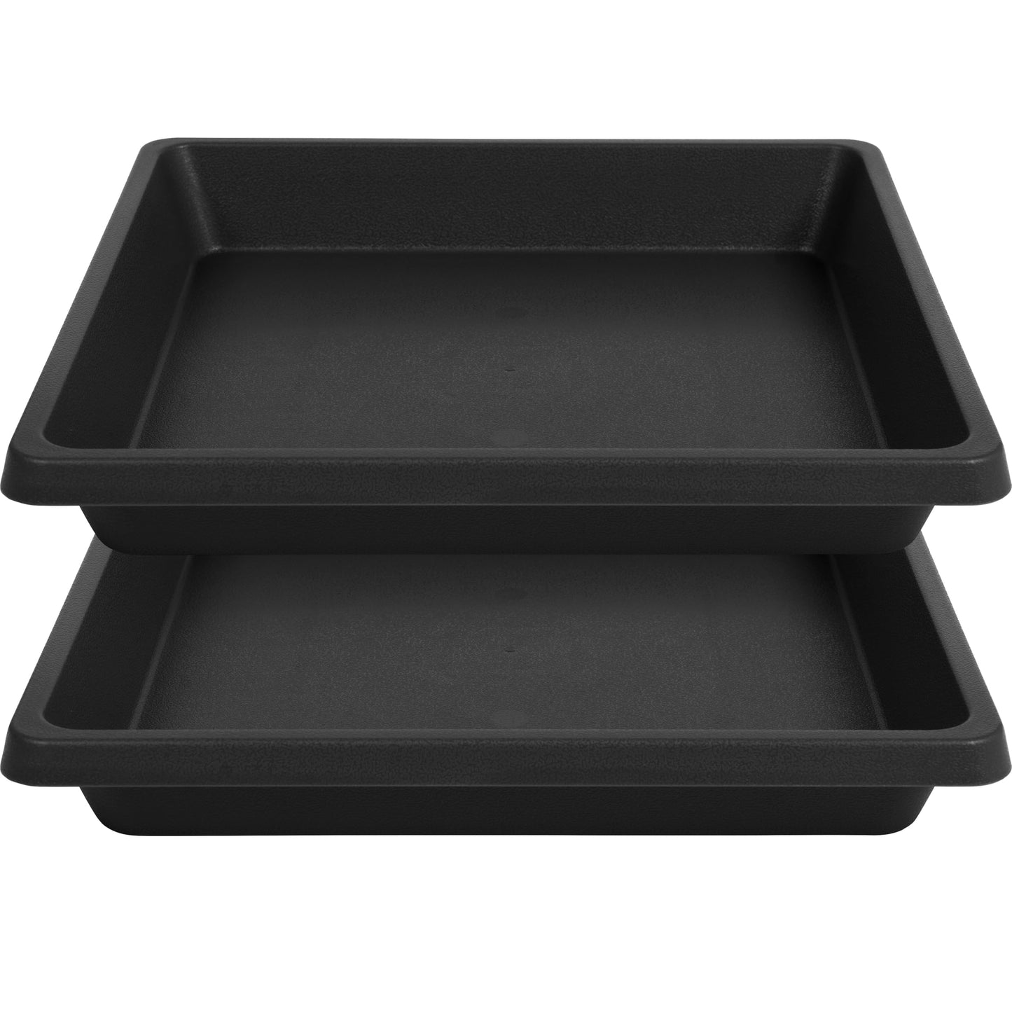 Feyvdzv Square Plant Saucer 8 Inch 2 Pack 6 10 12 14 16 18 20 inch, Saucers for Potted Plants and Water Catcher Tray, Plant Drip Trays and Flower Pot Saucers, Plant Saucers for Indoors and Outdoors
