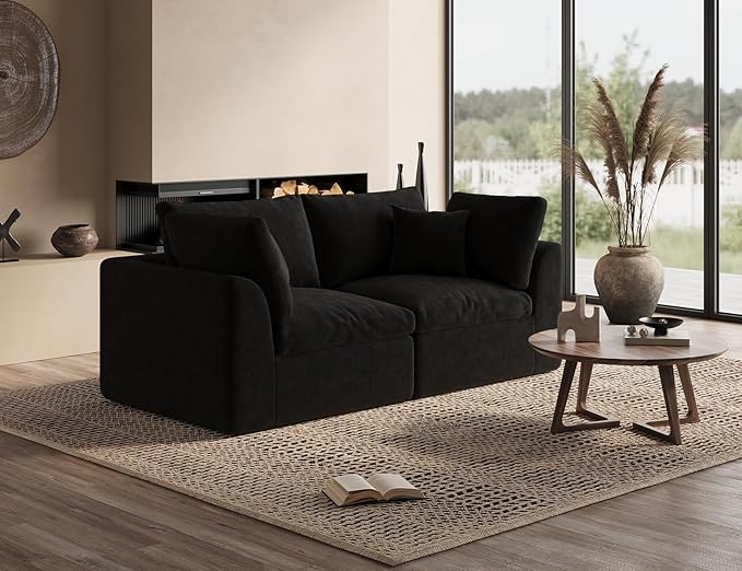 ohllob 78.9" Loveseat Sofa, Cloud Boneless Couches