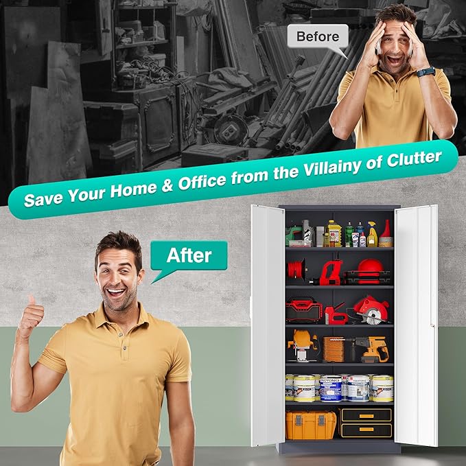 Wide & Deep Metal Storage Cabinet
