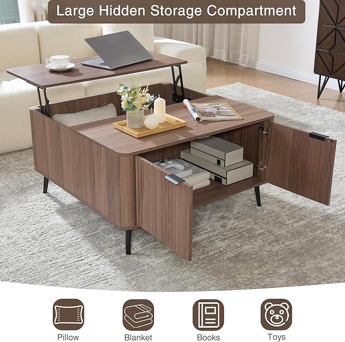 Fatmok Large Lift Top Coffee Table