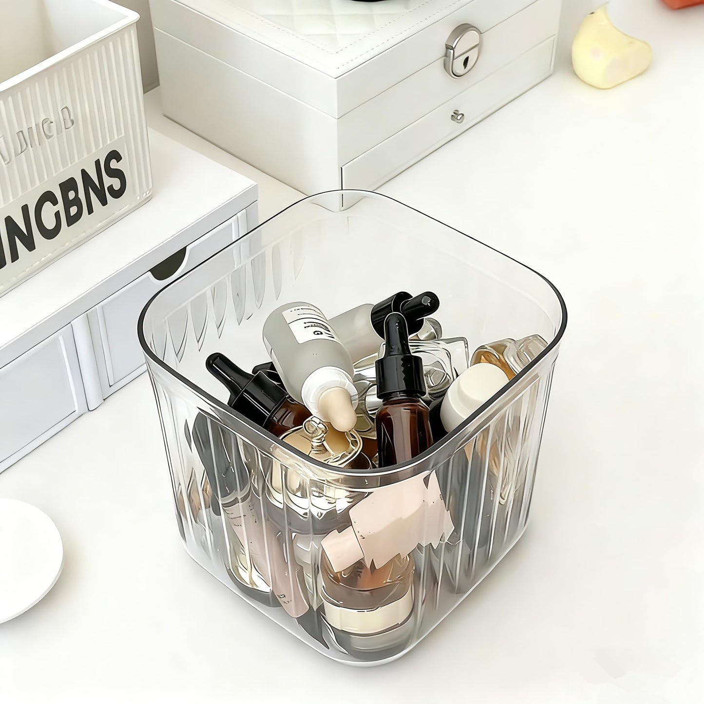 Mini Desk Trash Can Tiny Countertop Waste Basket Small Table Top Garbage Bin for Desk Top