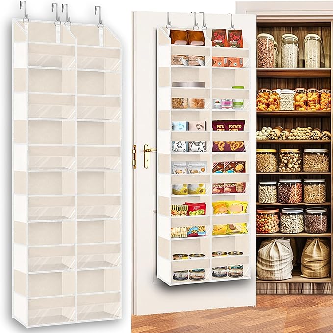 Ofiray-home Over the Door Organizer 6 Tiers, Extra Large Behind Door Storage of