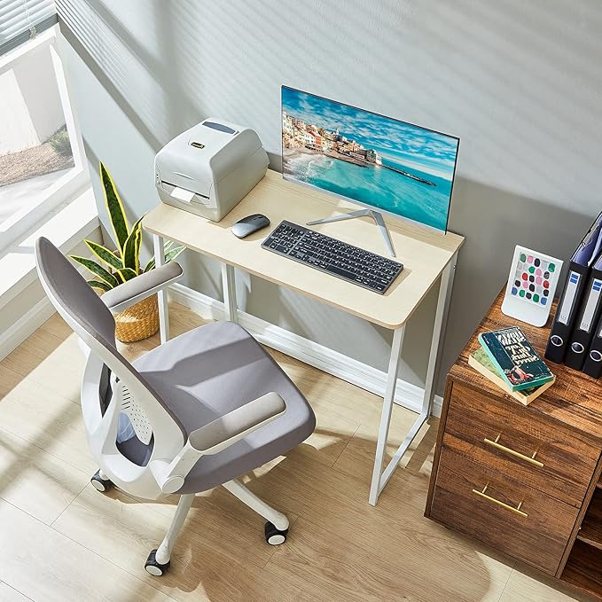 WOHOMO Folding Desk, Small Foldable Desk 39.4"