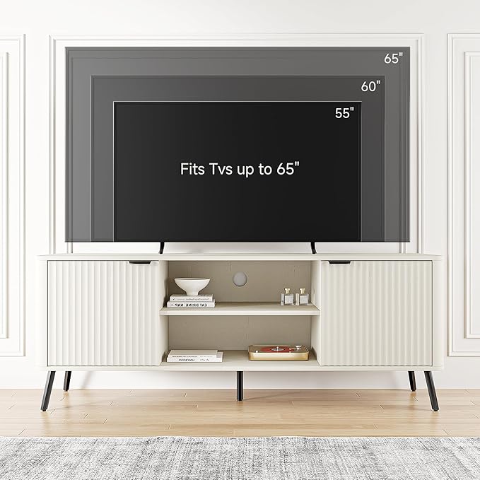 Fatmok TV Stand, Mid Century Entertainment Center