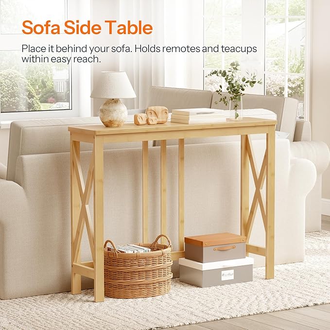 HOOBRO Narrow Console Table, Sofa Table