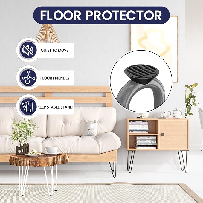 SMARTSTANDARD 12 Inch Heavy Duty Hairpin Furniture Legs, Metal Home DIY Projects