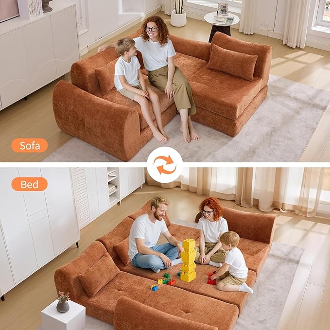 102" Modular Sectional Boneless Couch