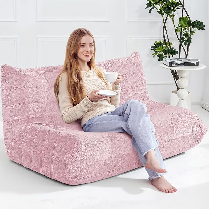 Bean Bag Loveseat Chair Big Sofa Beanbag Chair