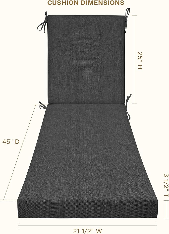 Honeycomb Outdoor Chaise Lounge Cushion