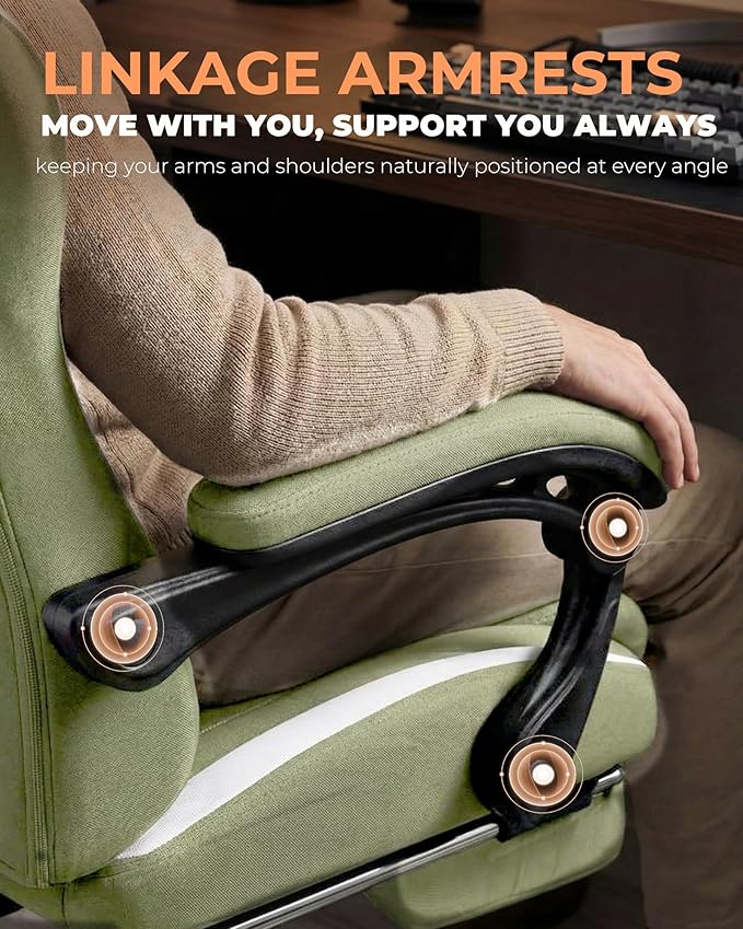 GTPLAYER Gaming Chair with Foot Rest & Pocket Spring Cushion, Ergonomic High