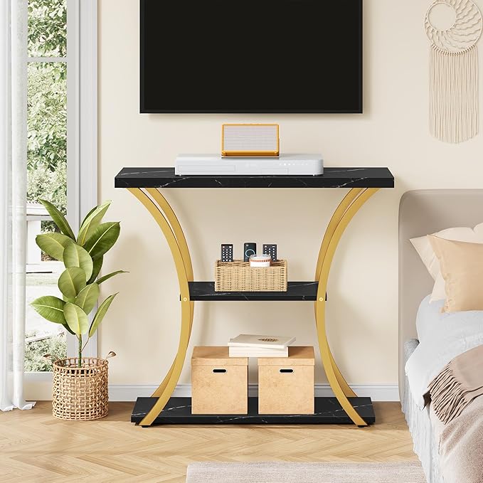 Hoctieon 3 Tier Console Table