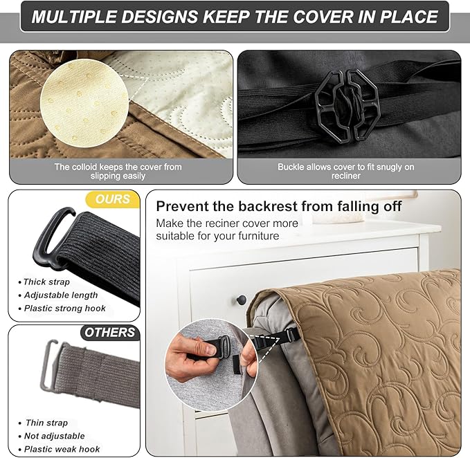 100% Waterproof Recliner Chair Cover, Recliner Chair Covers