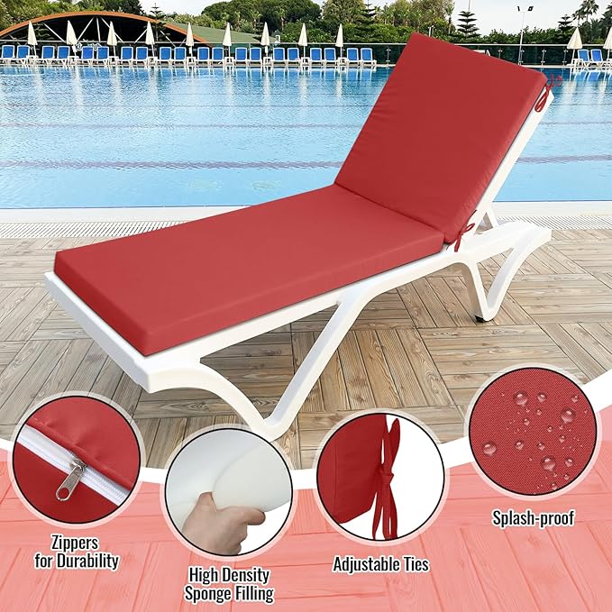 Patelai 2 Set Outdoor Chaise Lounge Cushions