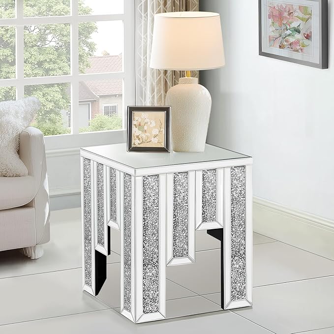Crushed Diamond Side Table