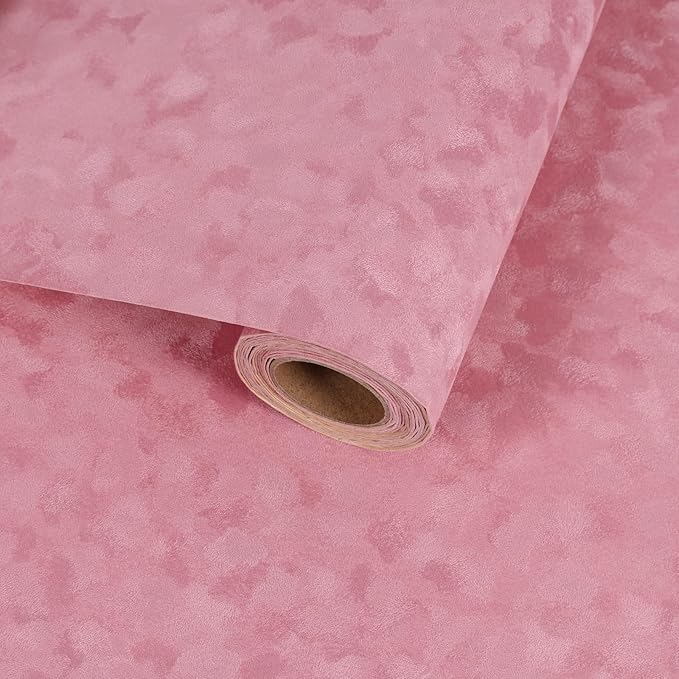 Coral Pink Velvet Drawer Liner Contact Paper