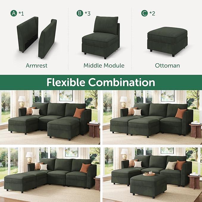 HONBAY Modular Sectional Sofa
