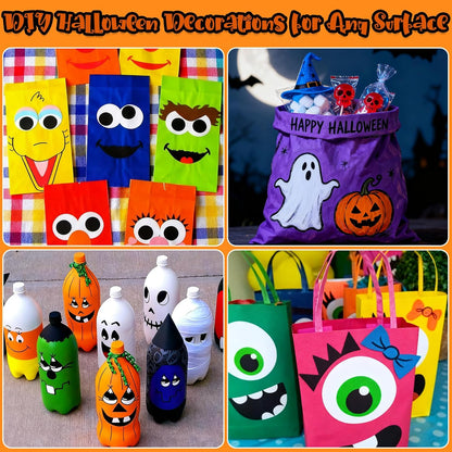 SFAIH Pumpkin Acrylic Markers, 24 Colors Halloween Decor Paint Pens for Pumpkin Decorating, Costume Making, Dual Tips (1-6mm Brush & 0.5-4mm Chisel) for Glass, Ceramic, fabric, Waterproof & Quick-Dry