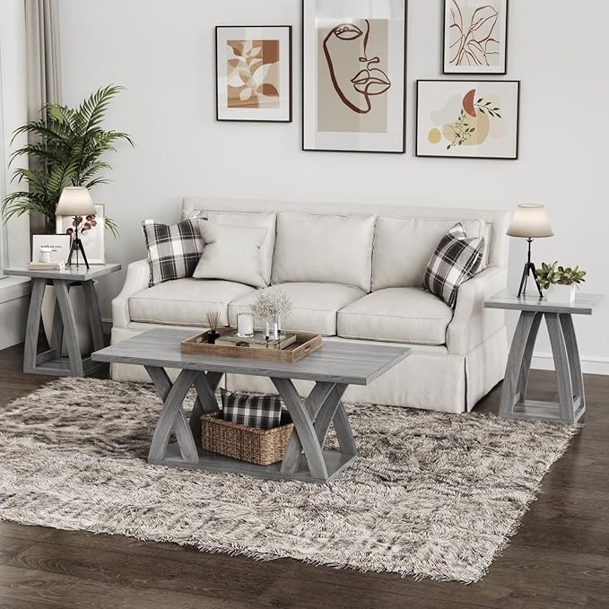 FROMJBEST End Tables Living Room, Side Table Beside Sofa, Nightstand
