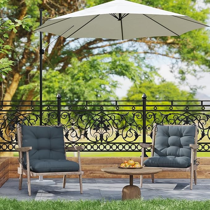 Outdoor Chair Cushion, High Back Soft Seat Pad