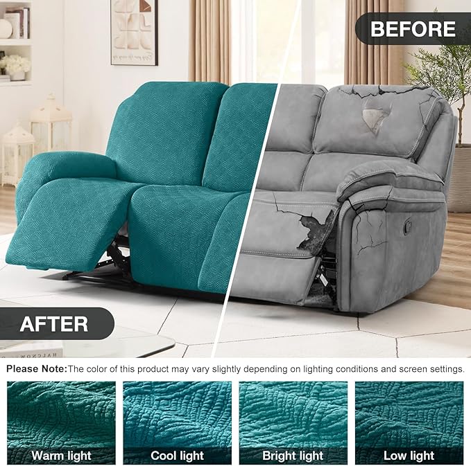Timeles Recliner Covers for 3 Seater Reclining Couch Covers Sofa Slipcover