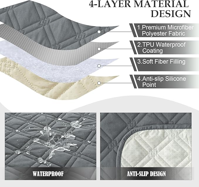 Genina Waterproof Recliner Chair Covers, Recliner Cover