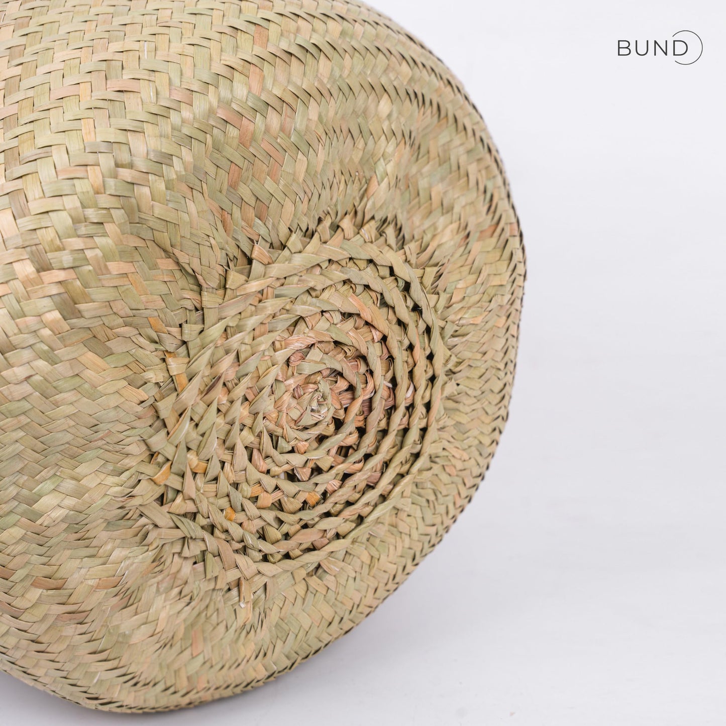 Woven Seagrass Belly Basket For Storage Plant Pot Baskets Laundry Picnic Grocery Baskets Woven Plant Pot Holder Home Decor For Storage Plants Wicker Laundry Basket (Large)