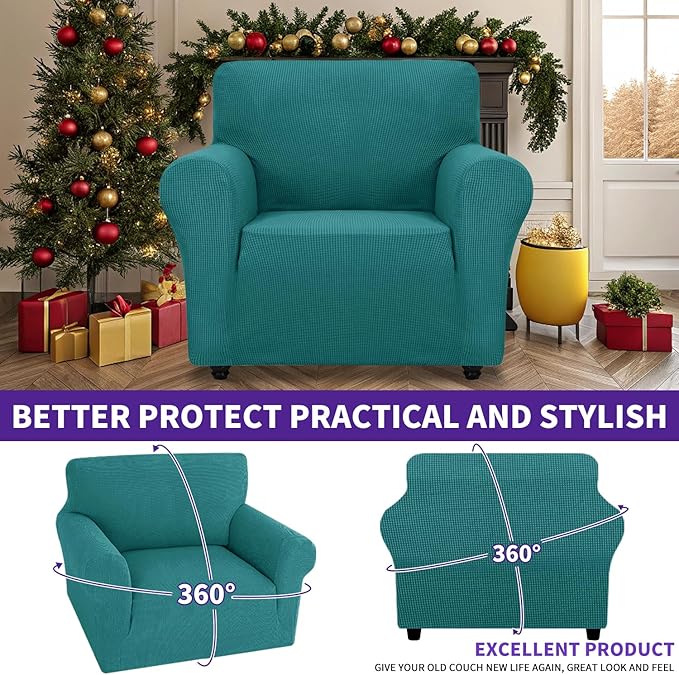 ZNSAYOTX Super Stretch Chair Slipcover Universal Sofa Chair Covers