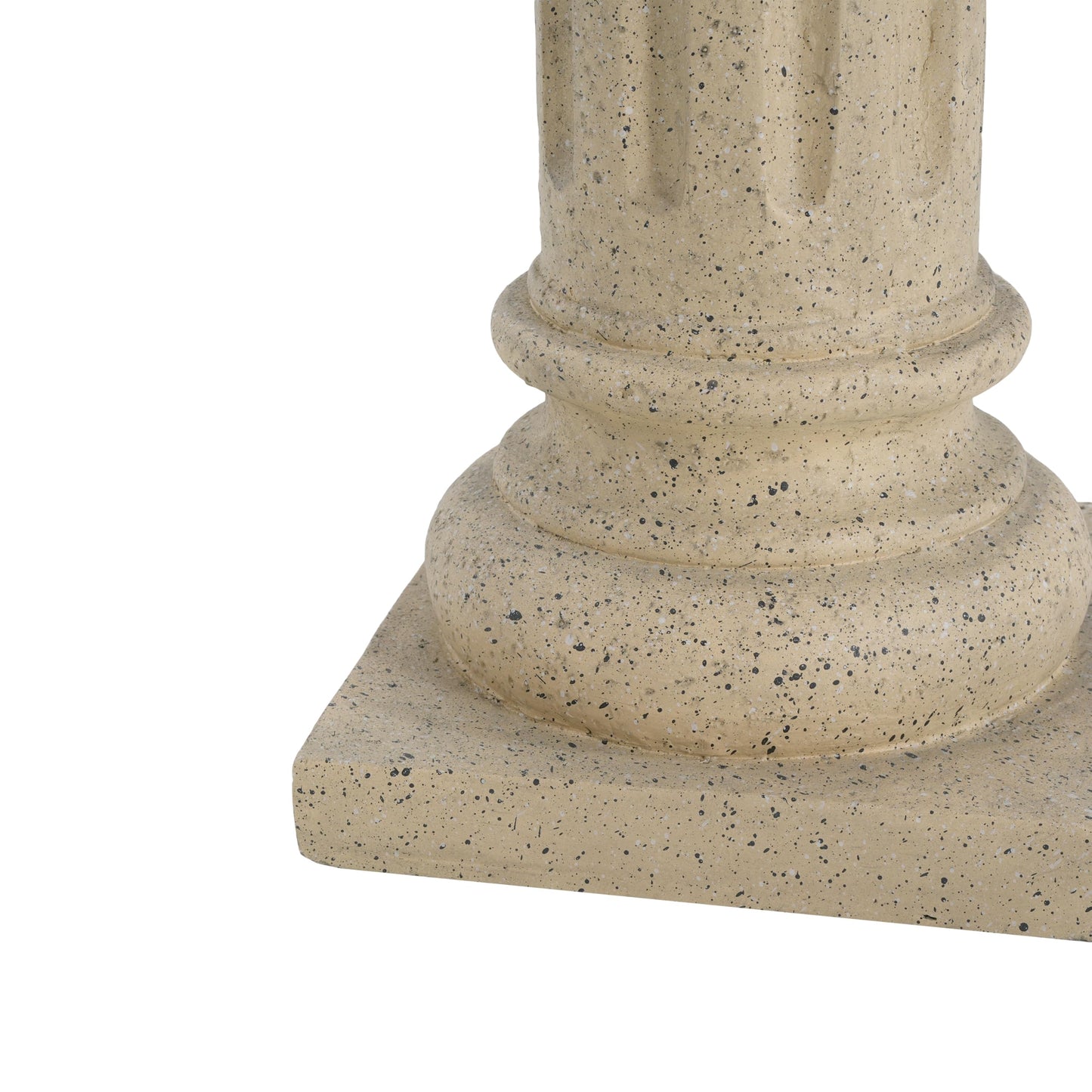 Garden Decorative Column, 26.25" Magnesium Oxide Garden Pedestal Column Plant Stand Weatherproof Pedestal for Sculptures Heavy Duty Plinth Suitable for Weddings and Dining Tables, Indoor/Outdoor