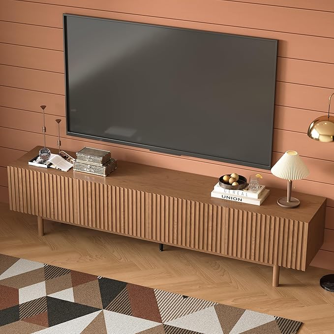 86.61" Mid-Century Modern TV Stand