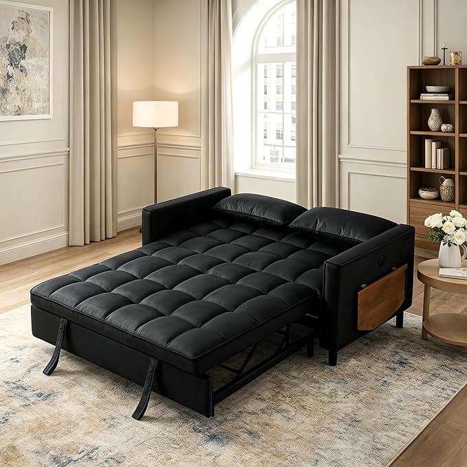 4 in 1 Convertible Sofa Bed, Pull Out Couch