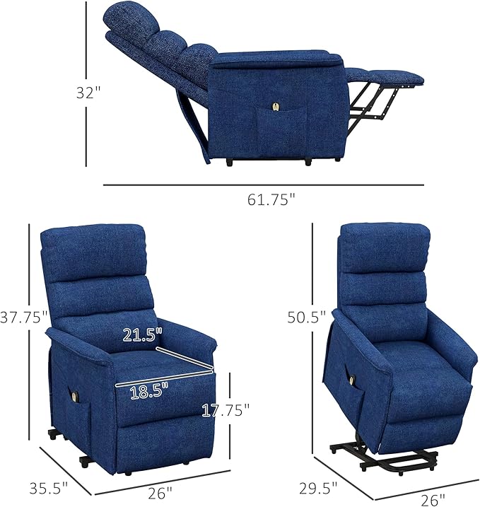 HOMCOM Power Lift Recliner Chair