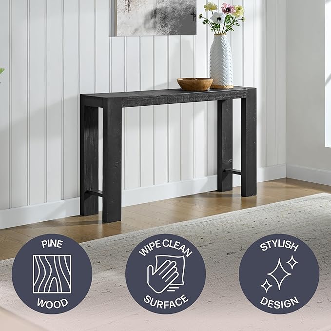 Alaterre Furniture Classic Solid Wood Console Table