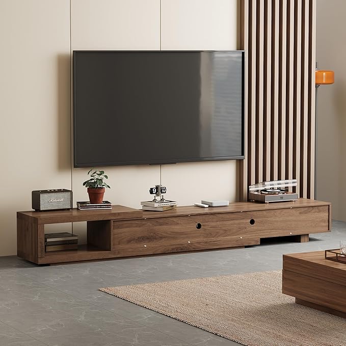 Mid-Century Style TV Stand 94.48", Entertainment Center