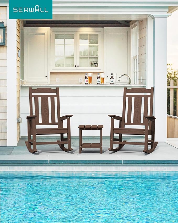 SERWALL HDPE Outdoor Rocking Chairs
