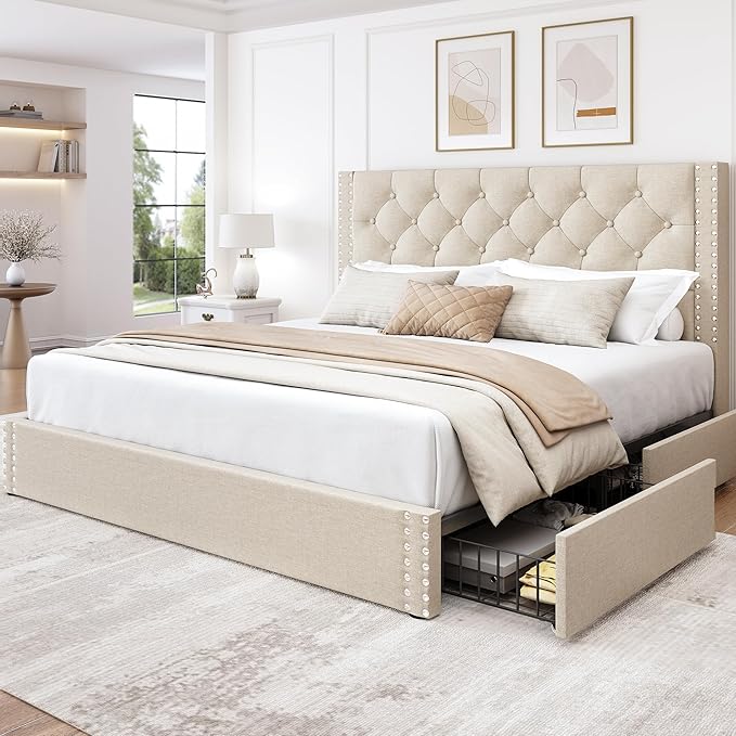 LARMACE Full Size Bed Frame