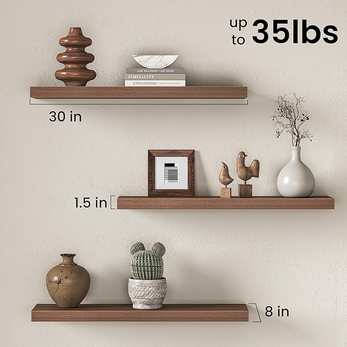 Fun Memories 30Inch Floating Shelves