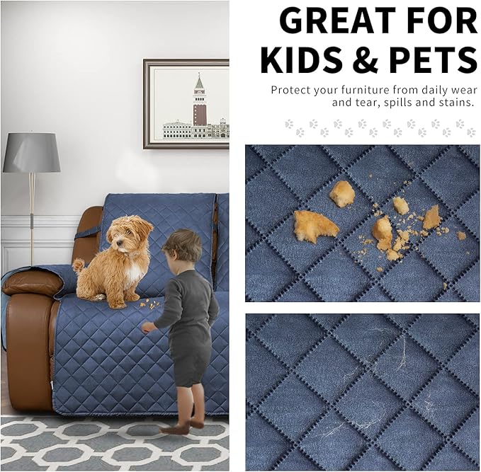 Easy-Going Loveseat Recliner Cover, Reversible Couch Cover