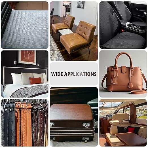 Leather Repair Patch, Breathable Perforated Self Adhesive Repair Patch